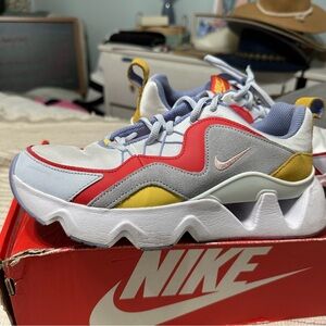 Nike Multi-Colored Sneakers with Chunky Midsole and Bold Design